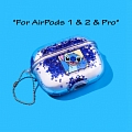 Cute Stitch with синий Glitter| Airpod Case | Silicone Case for Apple AirPods 1, 2, Pro Косплей